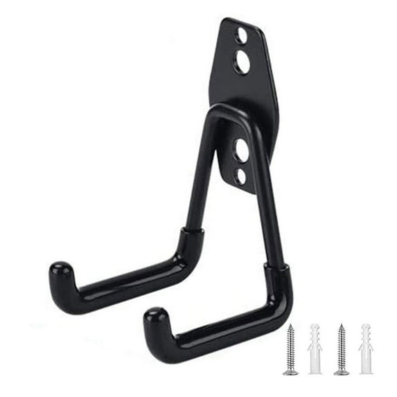 Garage Hooks - Heavy Duty Steel Garage Storage Hooks - Wall Mount Garage Hanger with Non-skid Coating - Utility Hooks for Garden Tools, Ladders, Bikes, Bulky Items and More Equipment