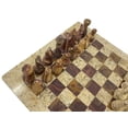 thumbnail image 3 of NSA Original Handmade Fossil Coral and Red Onyx Marble Chess Game Set - 12 inch, 3 of 5