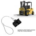 thumbnail image 3 of 10Pcs Black Forklift Connector Dust Cap Hardware Accessory Hard Texture Plastic 50A, 3 of 14
