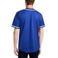 thumbnail image 2 of Ma Croix Mens Team Sports Printable Blank Jersey Baseball Collar Button Up T Shirts, 2 of 7