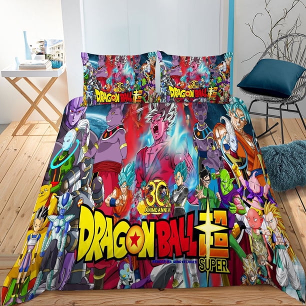 3D Cool Dragon Ball Z Bedding Bed Set Anime Bedding Bed Set Twin Full 