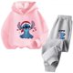 thumbnail image 4 of Conjunto de sudadera con capucha de Stitch Kawaii para niñas, sudaderas casuales de manga larga de Hello Kitty, tops de chándal para niños de 2 a 13 años, tops casuales, 4 of 5