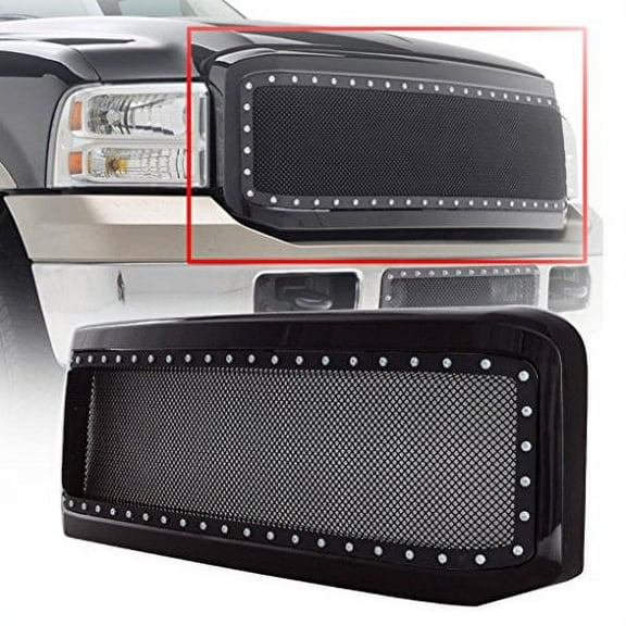 Paramount Automotive 46-0204 Evolution Packaged Grille; Stainless Steel; Black;