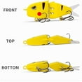 thumbnail image 5 of Mini Glide Bait, Micro Glide Bait, Mini Glides Baits for Bass Fishing, MultiJointed Swimbait Wobbler Slow Sinking Swimming Baits with Double Hook for Freshwater Saltwater Fishing(Black), 5 of 7