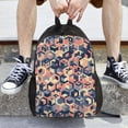 thumbnail image 2 of ZNDUO Colored Squares Graffiti Pattern Travel Backpack, 16 Inch Lightweight Bookbag, 2 of 8
