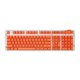 thumbnail image 2 of 108 Keys Set Tapas de teclas de bricolaje Solo teclas para Letras negras naranjas perfke teclado keycap, 2 of 9