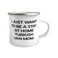 thumbnail image 2 of Reusable Turkish Van Cat 12oz Camper Mug, I Just Want to Be a Stay at, Gifts For Cat Lovers, Present From Friends, For Turkish Van Cat, 2 of 2