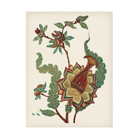 Jacobean Floral Print - Small Jacobean Floral I Print Wall Art By Vision Studio