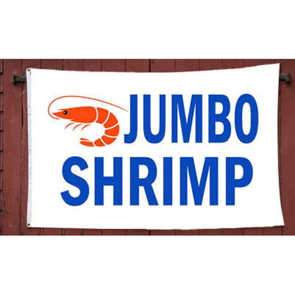 Stellar Fishing Jumbo Shrimp 3' x 5' Polyester Flag Outdoor Bait Store Advertising