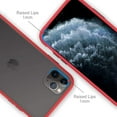 thumbnail image 3 of Entronix Shockproof Matte Case Designed for iPhone 12 Pro Max with Soft TPU Bumper, Slim Case Red, 3 of 5