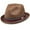 Brown, variant on Deppo Fedora Hat Tan