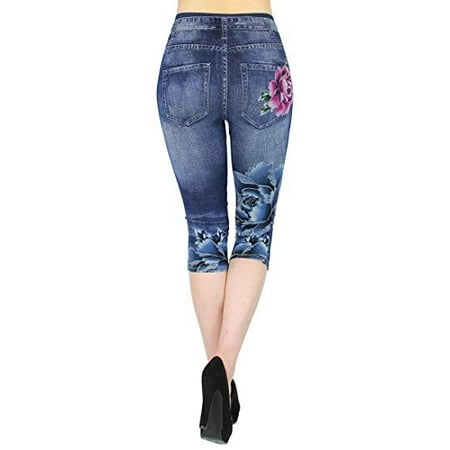 jeggings capri leggings skinny slim printing pants walmart
