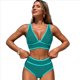thumbnail image 1 of Traje de Baño Deportivo de Dos Piezas para Mujer, Color Azul Pavo Real, Talla L, 1 of 8