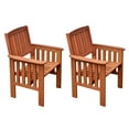 thumbnail image 2 of CorLiving Miramar Hardwood Outdoor Chair and Side Table Set, 2 of 7
