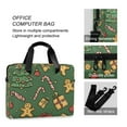 thumbnail image 4 of FORMRS 16" Laptop Bag Carrying Sleeve Case with Handle Travel Shoulder Briefcase, Yellow Christmas Gingerbread, 4 of 8