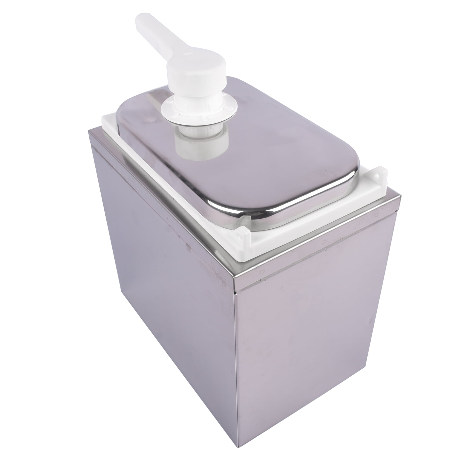 2L Sauce Dispenser Pump with 2.1 Quart Jar, Ketchup Pump Condiment Dispenser for Cheese Ketchup Salsa Syrup Dressing BBQ Sauce