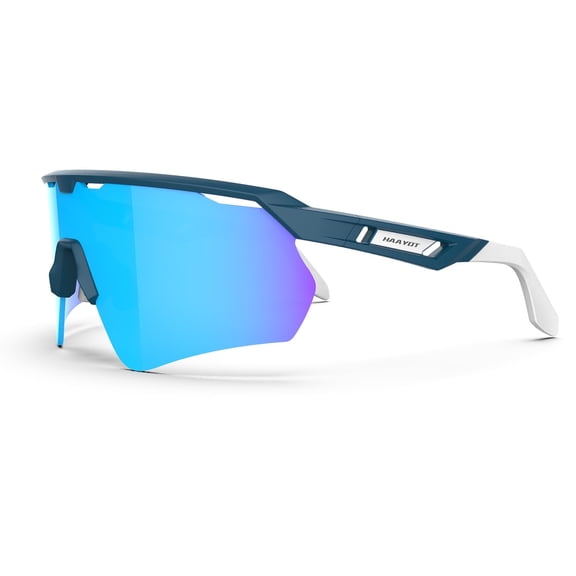 SUUKAA Polarized Cycling Glasses for Men Women, Clear Bike Glasses with UV400 Protection, Sports Running Sunglasses Goggles