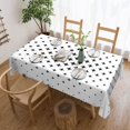 thumbnail image 2 of DouZhe Rectangular Tablecloth, Modern Star Grid Table Cloth for Kitchen Dinning Tabletop, 72"x54" Waterproof Polyester Table Cover, 2 of 8