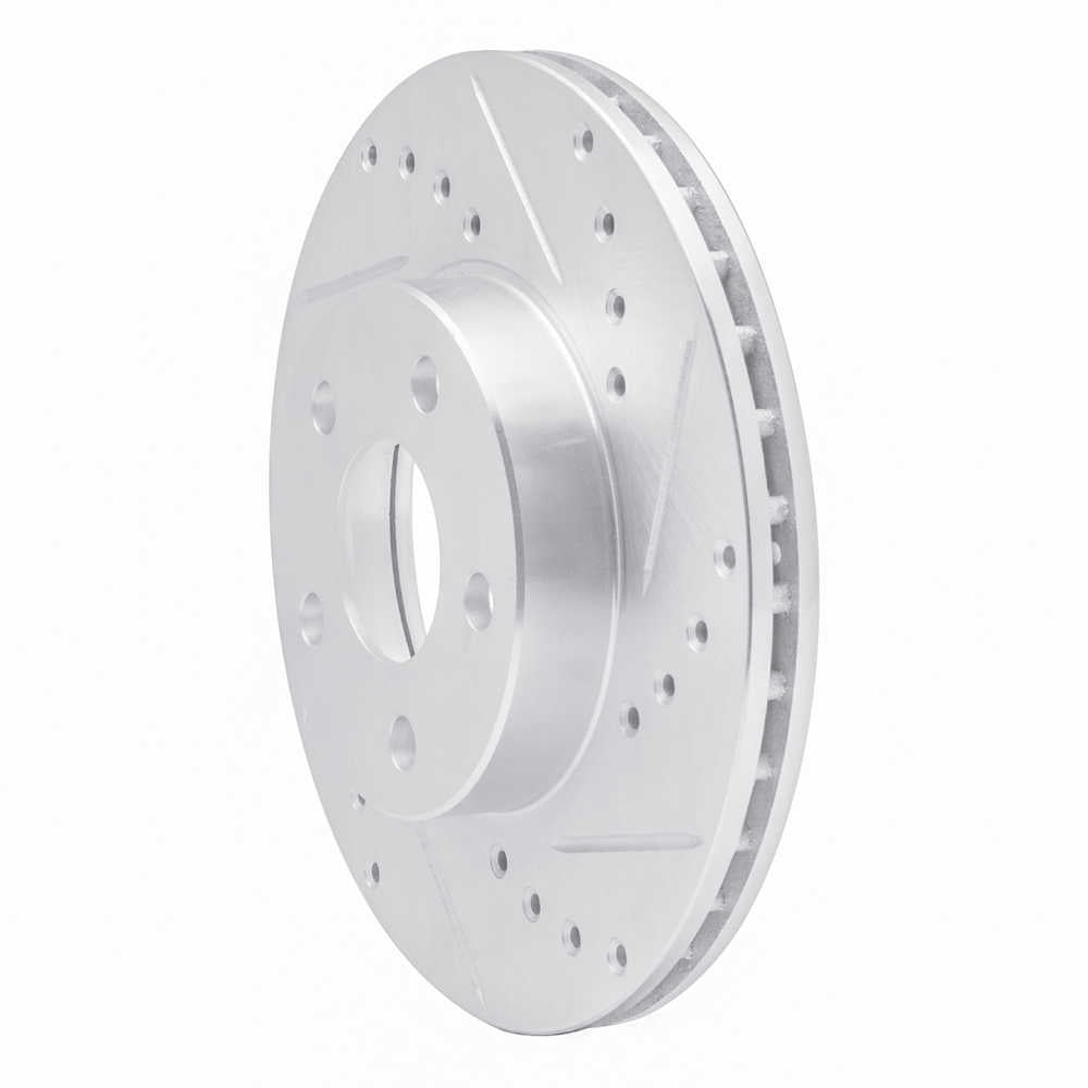 Dynamic Friction Company 631-52007R DFC Brake Rotor - Drilled And Slotted - Silver