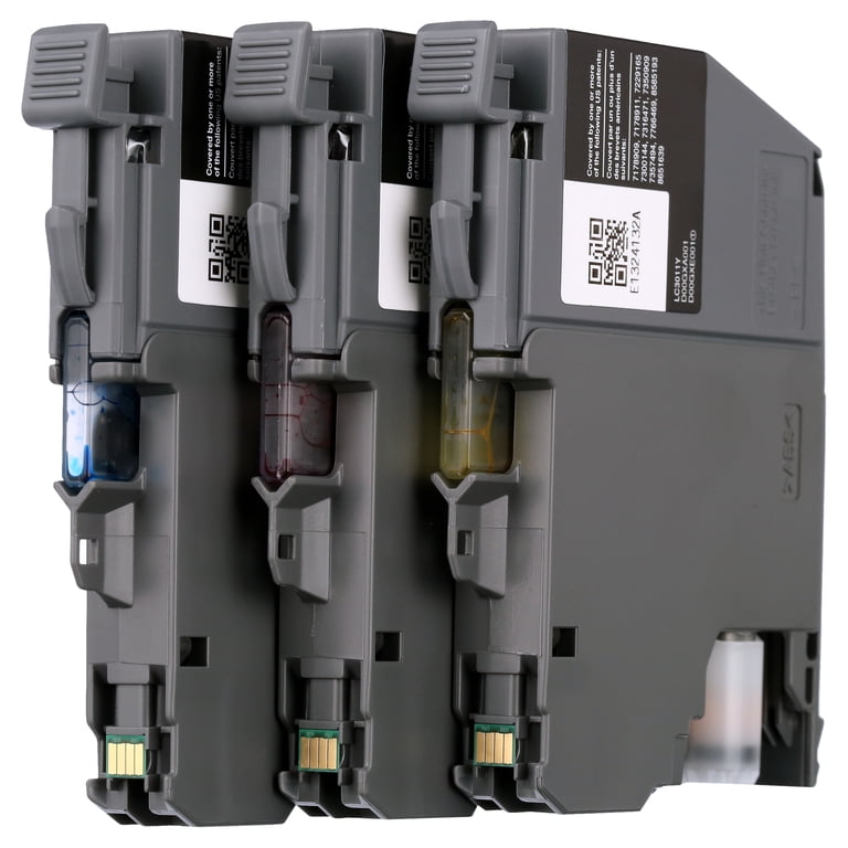 Brother LC3011 3-Pack Color Ink Cartridges (Cyan, Burundi