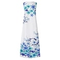 thumbnail image 4 of YuXingFu Cotton Maxi Dress Maxi V-Neck Plus Size Womens Dress Sleeveless Vacation Dresses for Women Beach Long Casual Summer Light Blue XXL, 4 of 8