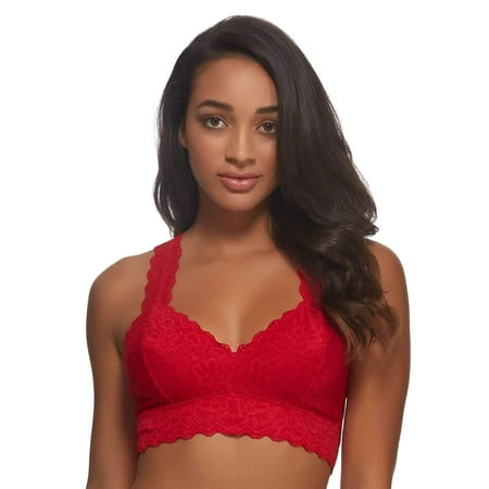 Jezebel Lace Bustier - Jezebel by Felina | Lace Bralette | Wire Free | Unpadded | T-Back | Support