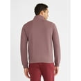 thumbnail image 3 of Athletic Works Men's and Big Men's Waffle Quarter Zip Pullover, Sizes S-3XL, 3 of 6