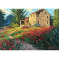 thumbnail image 1 of Taladro diamante pintura (DE0982) 5D DIY completo flor casa punto de cruz bordado Kit 40x50cm Hugtrwg Para estrenar, 1 of 1