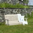thumbnail image 4 of Highwood 4ft Lehigh Porch Swing with 1 Coffee Table - Outdoor, Eco-friendly, Synthetic Wood, 4 of 7