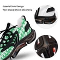 thumbnail image 7 of Sage Green And White Ripple Walking Shoes for Men Woman Lightweight Tennis Fashion Elastic Sports Shoes Cushion Basketball Shoes, 7 of 7
