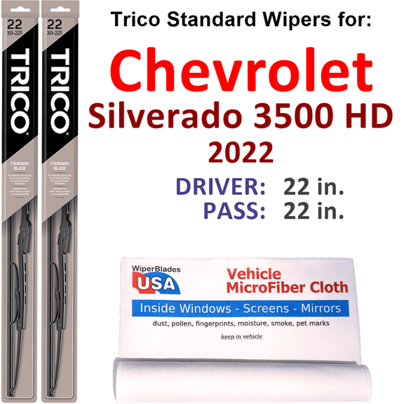 2022 Chevrolet Silverado 3500 HD Wiper Blades (Set of 2)