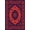 Blue, Pattern 5, variant on ODIKA 4' x 6' Machine Washable Non-Slip Area Rug, Middle Eastern Medallion High Traffic Rug, Beige, 413268