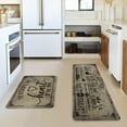 thumbnail image 2 of Kitchen Quotes Kitchen Mats Set of 2, Seasonal The Kitchen is The Heart of The Home Cooking Sets Holiday Party Low-Profile Floor Mat - 17x29 and 17x47 Inch, 2 of 6