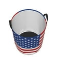 thumbnail image 4 of USA American Flag Laundry Hamper Large Storage Basket United States US Stars Kids Nursery Toy Organizer, 4 of 5