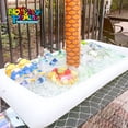 thumbnail image 5 of Novelty Place Inflatable Ice Serving Buffet Bar with Drain Plug - Salad Food Drinks Tray for Party Picnic Camping (Pack of 3), 5 of 6