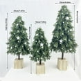 thumbnail image 2 of Realistic Artificial Pine Christmas Tree - Mini Small Tabletop Xmas Tree for Home Office Desk Holiday Decor, Christmas Decoration with Lifelike Branches and Easy Setup, 15.75*7.09in, 2 of 4