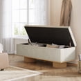 thumbnail image 6 of Tribesigns 50.39" Storage Bench with Padded Seat Cushion, Upholstered Shoe Bench with Flip Up Storage for Bedroom, Living Room, Entryway, 6 of 6