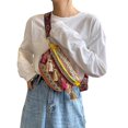 thumbnail image 1 of Casual tejido a mano Hobo Crossbody bolsos étnicos de paja borla mujeres bolsas de mensajero, 1 of 2