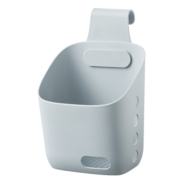 Cestas colgantes de plástico para organizar, organizador de armarios para puerta o pared, cesta de almacenamiento para cocina, baño, ducha, cesta colgante con orificios de drenaje, cesta de
