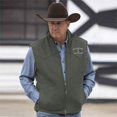 thumbnail image 5 of Chaleco de primavera y otoño para hombre, ropa de calle informal a la moda con solapa y cremallera, chaqueta sin mangas para hombre, abrigo negro Ropa de Trabajo al aire libre de talla grande, 5 of 5