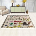 thumbnail image 3 of SKYSONIC Instrument of Music Lightweight Carpet Mats Area Soft Rugs Floor Mat Doormat Decoration for Rooms Entrance 36x24 inch, 3 of 6