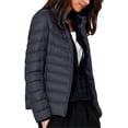 thumbnail image 3 of KICILVS Puffer Jacket Womens Lightweight Packable Quilted Coat Stand Collar Zip Up Down Jacket Warm Winter Outerwear, 3 of 7