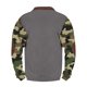 thumbnail image 4 of Blusas y camisas de manga larga con cuello redondo para hombre, talla grande, media cremallera, cuello redondo, estampado vintage de camuflaje, blusa de poliéster de manga larga para hombre, 4 of 4