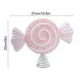 thumbnail image 3 of Beautynvta Christmas Candy Tree Topper, Plastic Lollipop with Spiral Base, Christmas Tree Topper for Party Decor, 3 of 6
