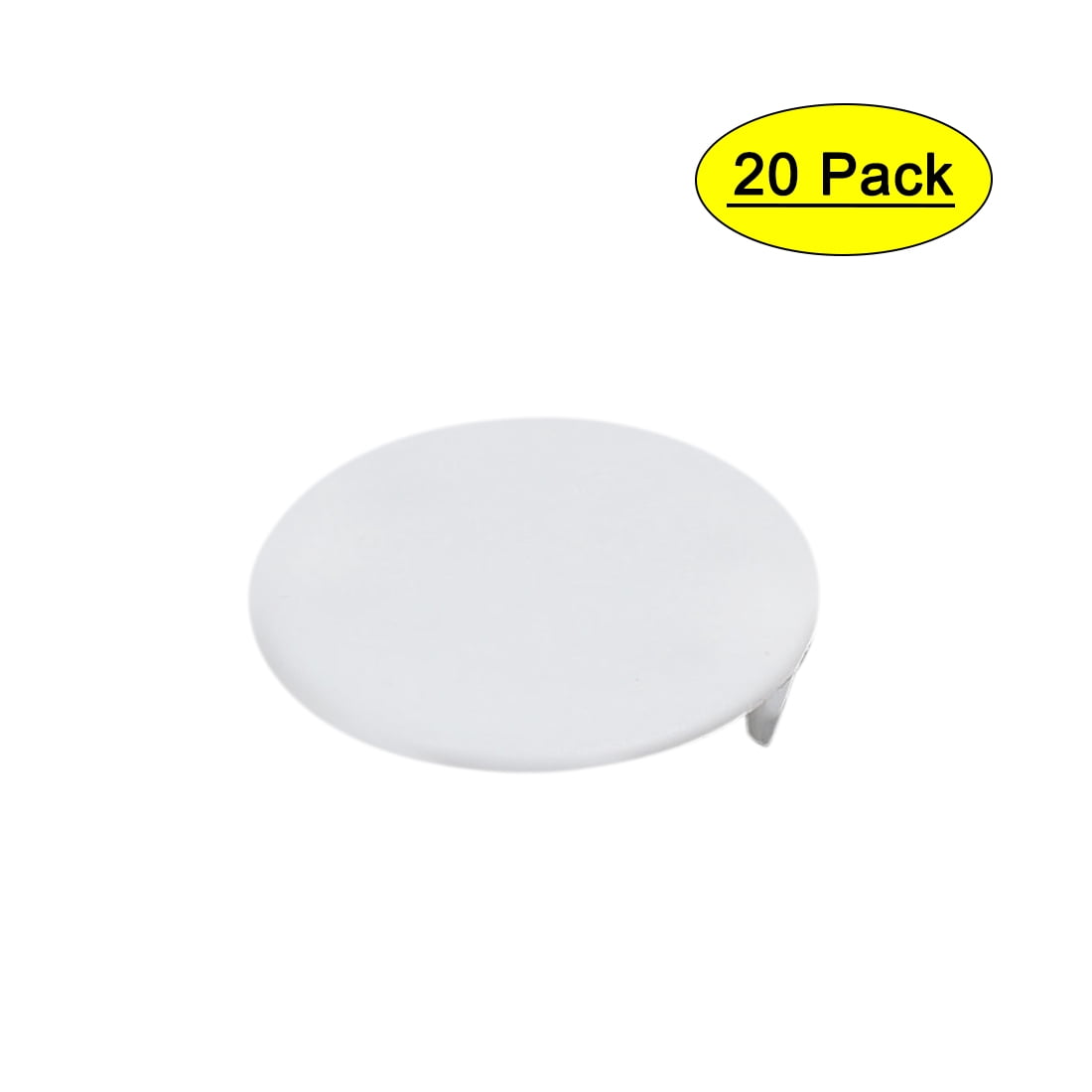 Home Plastic Round Flush Mount Hole Stoppers Covers White 38mm Dia 10pcs 709874542868 