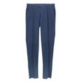 thumbnail image 1 of Hiltl Men's Washed Navy Contemporary Fit Porter 95 Trouser Dress - 36, 1 of 2
