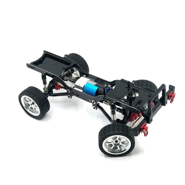 Vogacara Artesanía de marco de Metal 1/12, accesorios de actualización de cubo de rueda de instalación práctica, pieza reemplazada de rendimiento Kits de construcción modelo Negro Vogacara FN010697-02