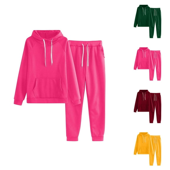 Sport Suit Women Solid And Tracksuit Sweatshirt Hooded Women Suits Sets Capri Pants For Women Casual Summer