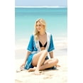 thumbnail image 4 of HAPPY BAY Women's Viscose Summer Beach Front Open Cover ups Beachwear Duster Kimono Cardigan L-XL Cerulean, Solid, 4 of 5