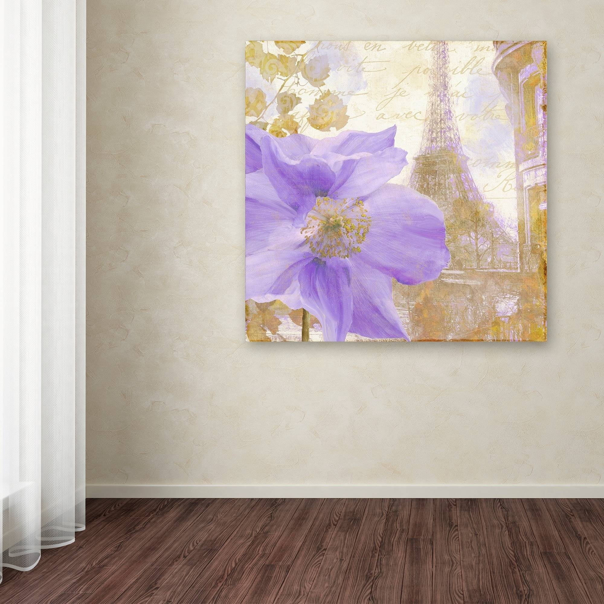 Trademark Fine Art "Purple Paris II" Canvas Art by Color Bakery